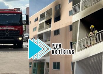 URGENTE: Incêndio em apartamento mobiliza o Corpo de Bombeiros na zona leste