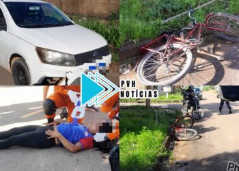 URGENTE: Ciclista é atropelada por carro na zona leste