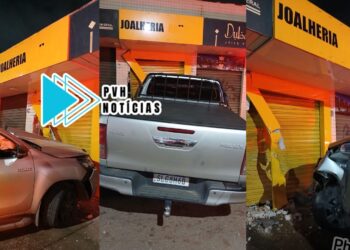 VÍDEO: Servidor público é preso embriagado após bater com Hilux em parede de joalheria