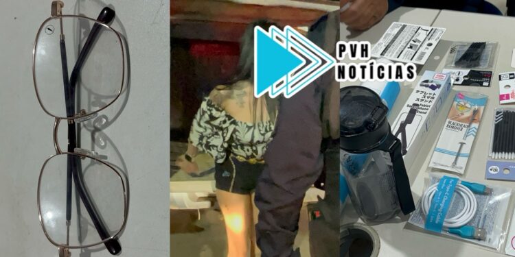 DUAS LOJAS: Jovem é presa após furto na Chilli Beans e Daiso no Porto Velho Shopping