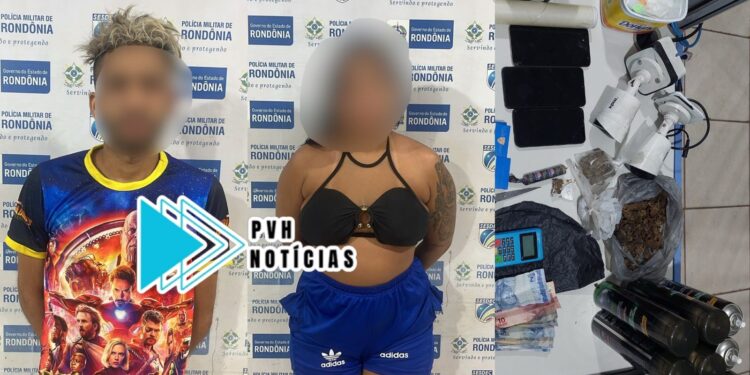 ATUALIZADA: Equipe do sgt Machado fecha “Biqueira do MK” e prende casal por tráfico na zona leste
