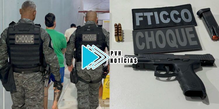 URGENTE: BPChoque e FTICCO prendem dupla com pistola furtada do COE na zona leste