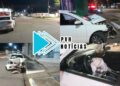 NA MADRUGADA: Motorista foge após bater com carro em poste e abandonar veículo