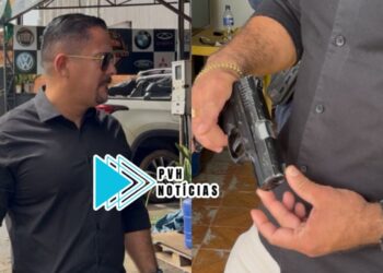 AÇÃO RÁPIDA: Secretário de Segurança flagra homem armado em distribuidora no centro de Porto Velho