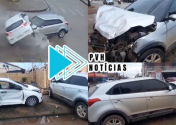 VÍDEO: Carro de aplicativo capota e deixa três feridos em acidente na zona sul