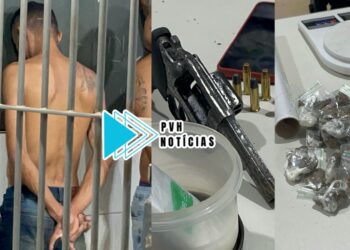 FLAGRANTE: Giro do BPTAR prende trio com drogas e arma em boca de fumo na zona leste