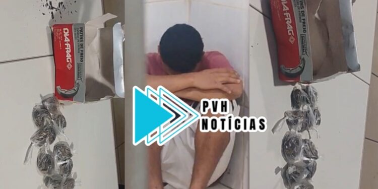 FLAGRANTE: Jovem é preso com maconha no Orgulho do Madeira