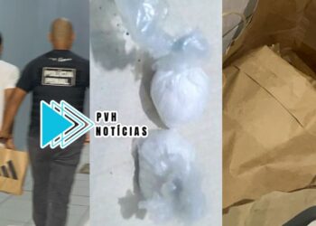 NO PANDA: Apenado é flagrado resgatando drogas enquanto pintava muro de presídio em Porto Velho