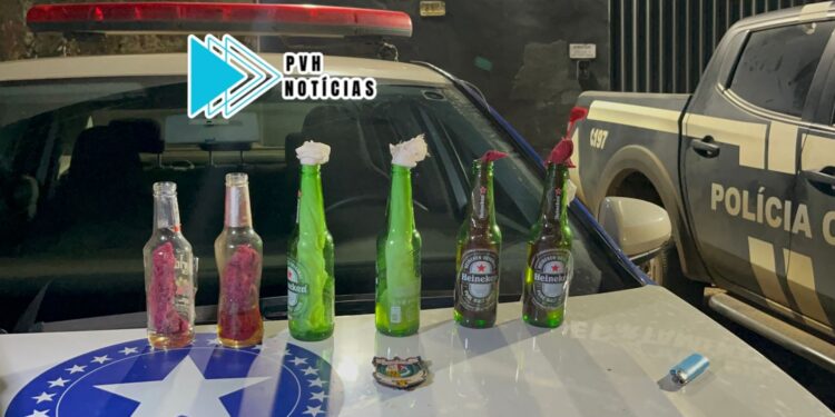 URGENTE: Dupla acusada de ataques incendiários são flagrados com coquetéis molotov na zona leste