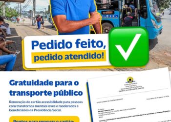Vereador Dr. Santana garante passe gratuito no transporte público para pessoas com transtornos mentais e beneficiários da Previdência