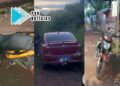 URGENTE: PM recupera carro e moto roubados durante assalto com reféns na zona leste