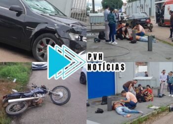 URGENTE: Pai e filho em moto ficam feridos após grave acidente na Duque