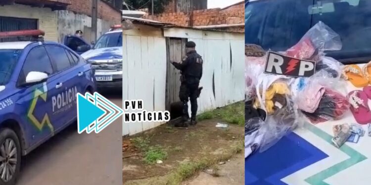 CAI N’ÁGUA: Criminoso foge e PM recupera roupas furtadas após perseguição em beco