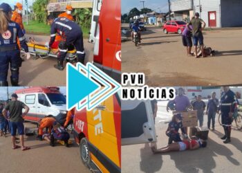 URGENTE: Colisão entre moto e bike deixa mulher ferida na zona leste