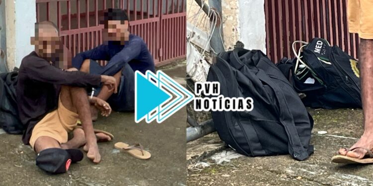 URGENTE: PM flagra dupla furtando fios elétricos de residência no centro de Porto Velho