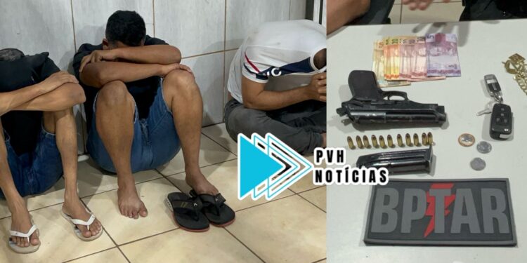 NO FLODOALDO: BPTAR flagra apenado monitorado e comparsas com pistola em veículo na capital