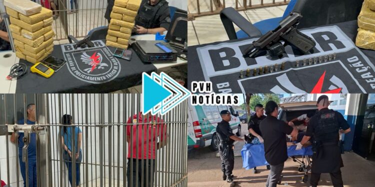ATUALIZADA: Criminosos são baleados em confronto com BPTAR e comparsas presos com 31kg de drogas