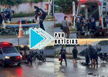 URGENTE: Criança fica ferida em grave acidente entre motos na zona norte