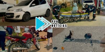 VÍDEO: Motorista sai de condomínio e derruba motociclista na Jatuarana