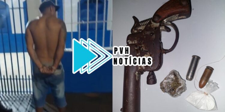 ATUALIZADA: Vulgo “Barriga de peneira do CV” é preso se exibindo com arma na zona leste