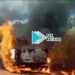 VÍDEO: Motorista sai a tempo e vê carro sendo destruído por incêndio em Candeias do Jamari