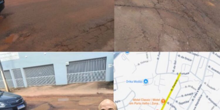 Vereador Gedeão Negreiros solicita operação tapa-buracos na Rua Paraná, no bairro Nova Floresta