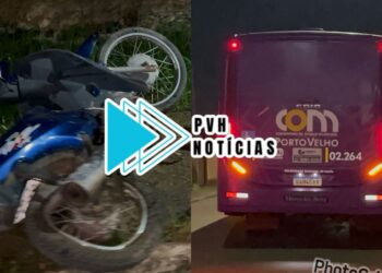VÍDEO: Ônibus arrasta moto e piloto bêbado foge na zona sul