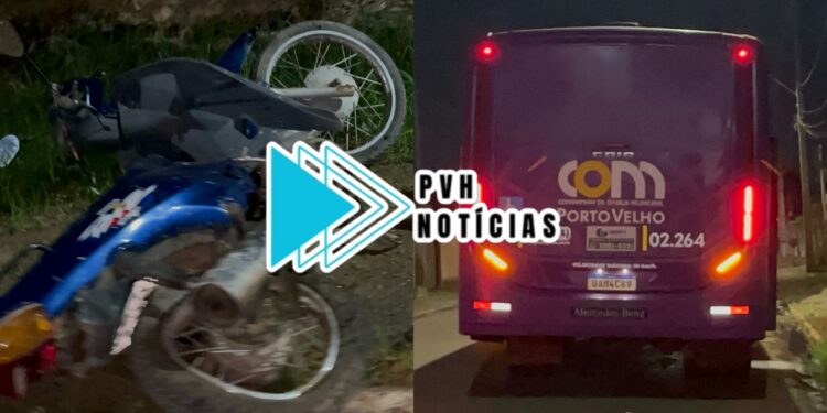 VÍDEO: Ônibus arrasta moto e piloto bêbado foge na zona sul