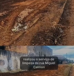 Parceria entre vereador Edimilson Dourado e Seinfra garante limpeza em ponto crítico do Caladinho