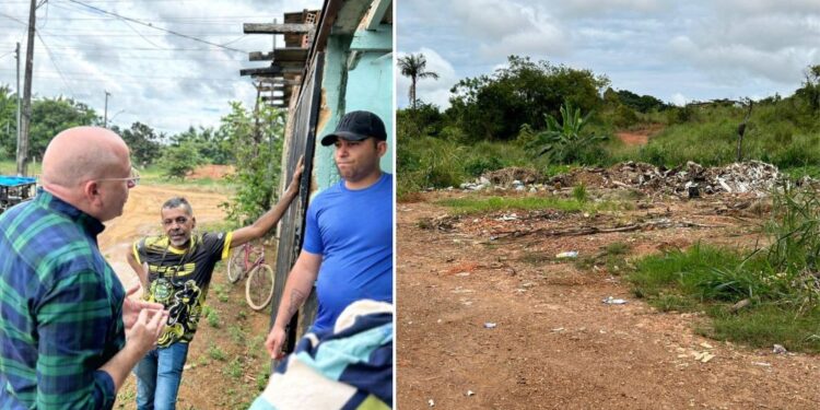 Vereador Gedeão Negreiros realiza visita técnica ao bairro Lagoinha e constata problemas de alagamento