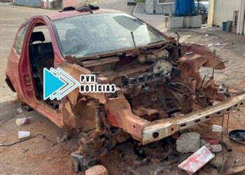 VÍDEO: Viciados “depenam” Ford Ka” ao lado do Mercado Central