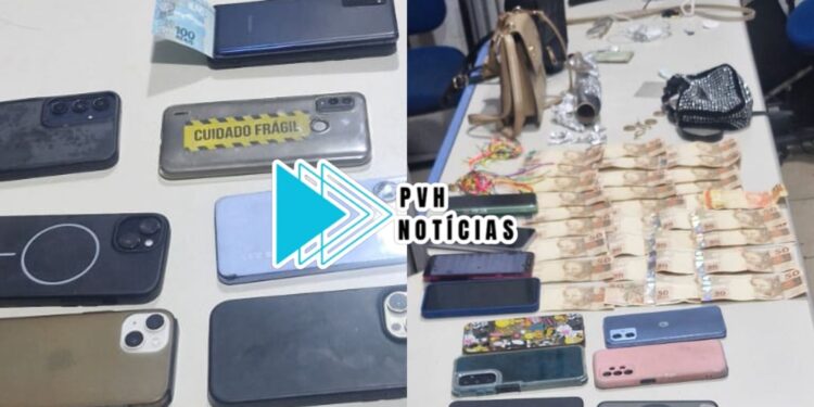 ARRASTÃO NO CARNAVAL: Equipe do sgt Rocha prende quatro mulheres com 13 celulares furtados de foliões