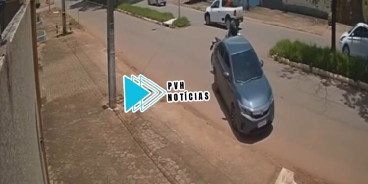 VÍDEO: Motociclista fica ferido em acidente com Honda City na zona leste