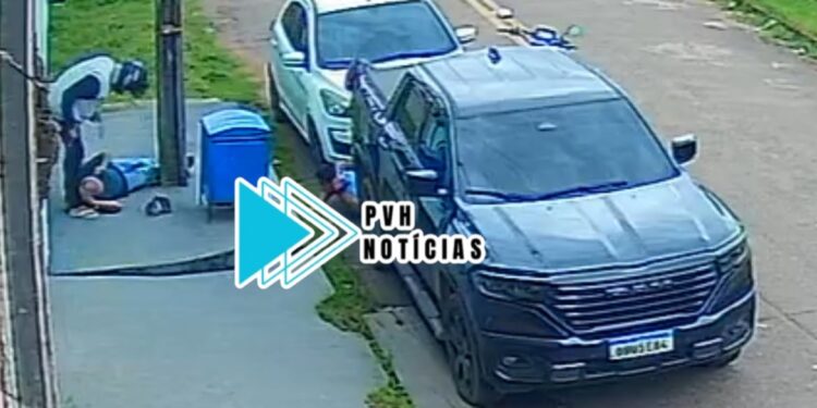 VÍDEO: Bandidos são filmados durante roubo e tiro na zona sul de Porto Velho