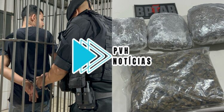 ATUALIZADA: BPTAR prende foragido com maconha em residência na zona sul