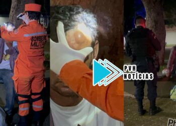 LEVOU GRAVATA: Morador de rua é agredido enquanto dormia na praça das Três Caixas D’água