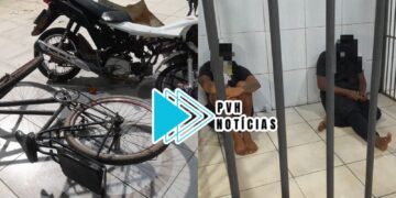 FLAGRANTE: Adolescentes são apreendidos após moto furtada dar “prego” durante fuga na zona norte