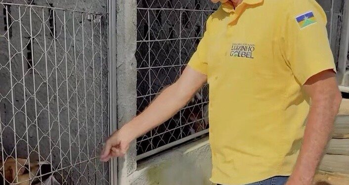 Bem-estar animal: Luizinho Goebel visita o abrigo “Amor de Quatro Patas” em Vilhena
