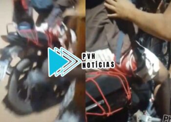 VÍDEO: Motociclista sofre tentativa de latrocínio durante emboscada no Cristal da Calama