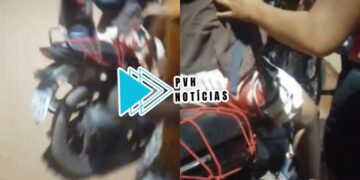VÍDEO: Motociclista sofre tentativa de latrocínio durante emboscada no Cristal da Calama