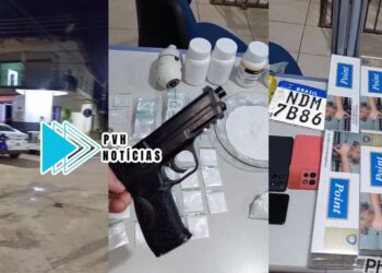 FACHADA: Equipe do sgt Machado prende casal e comparsa com drogas em bar usado como boca de fumo no Caladinho