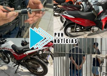 REBOCANDO: Equipe do sgt M. Paes prende dupla após furto de moto no centro