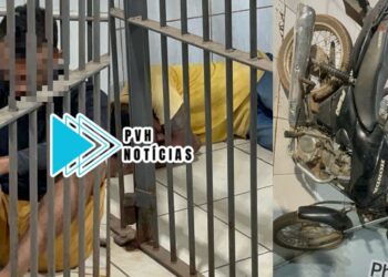 CAIU: Dupla com moto furtada é presa após sofrer queda durante perseguição na zona leste