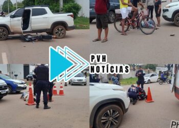 IMPRUDÊNCIA: Motorista avança cruzamento e causa grave acidente com ciclista na capital