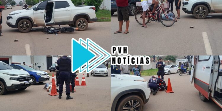 IMPRUDÊNCIA: Motorista avança cruzamento e causa grave acidente com ciclista na capital