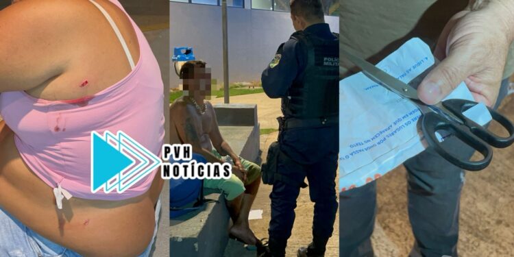 VÍDEO: Homem é preso após atacar esposa com tesourada na rodoviária