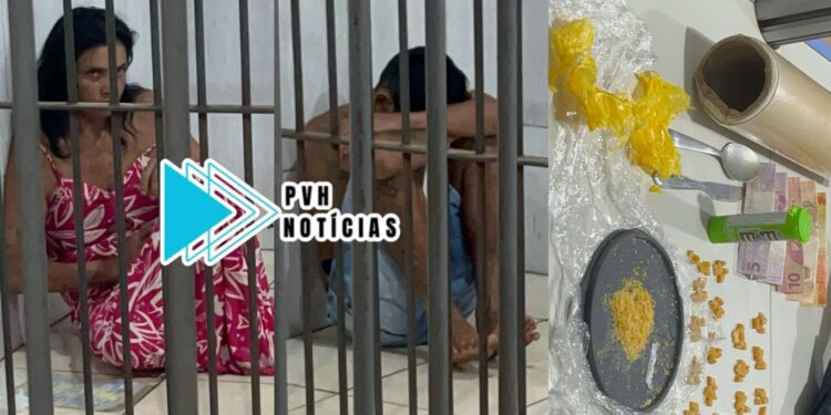 TODA FAMÍLIA: Mãe, filho e nora são detidos após flagrante de tráfico no centro de Porto Velho