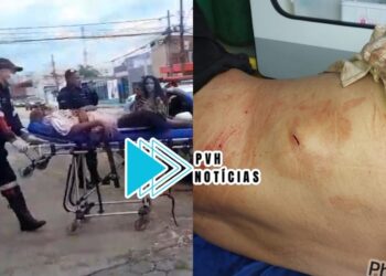 URGENTE: Idoso é espancado e esfaqueado no centro de Porto Velho