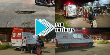 VÍDEO: Motoboy sofre queda em buraco e tem celular furtado na zona leste