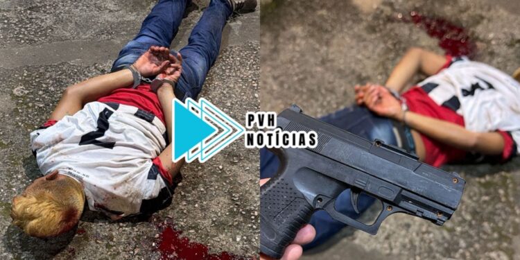 DEU RUIM: Homem é espancado após assalto com arma de brinquedo em parada de ônibus